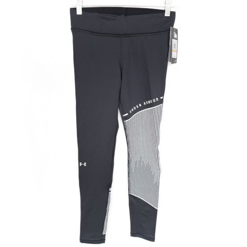 Under‎ Armour ColdGear Block Graphic Leggings Womens Small Compression 1322091